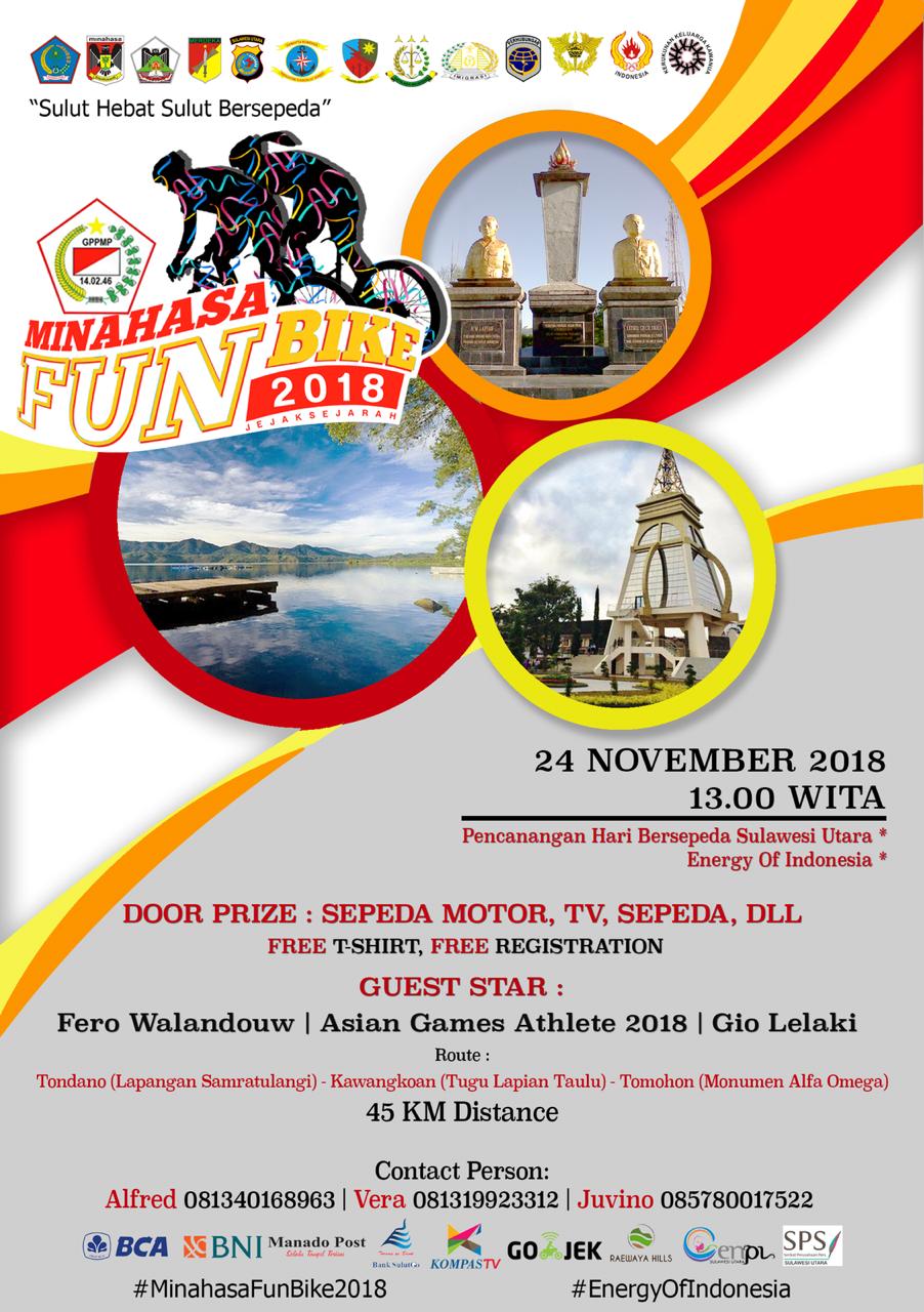 MINAHASA FUN BIKE 2018 & Pencanangan Hari Bersepeda Sulawesi Utara MINAHASA FUN BIKE 2018 & Pencanangan Hari Bersepeda Sulawesi Utara